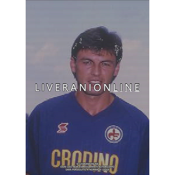 RETROSPETTIVA ROBERTO BOSCO CALCIATORE NELLA FOTO ROBERTO BOSCO CON LA MAGLIA DELLA FIORENTINA CALCIO AG ALDO LIVERANI SAS