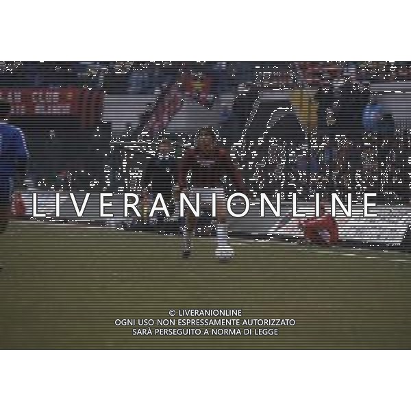 RETROSPETTIVA ROBERTO LORENZINI CALCIATORE NELLA FOTO ROBERTO LORENZINI CON LA MAGLIA DEL MILAN AG ALDO LIVERANI SAS