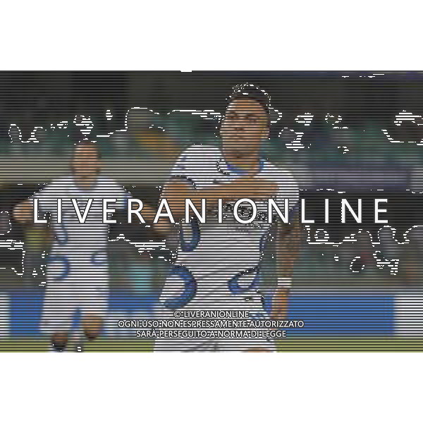 Hellas Verona - Inter Campionato di Calcio Serie A TIM 27/08/2021 nella foto: esultanza Martinez Lautaro (f.c.Internazionale)-dopo il goal ©Claudio Zamagni/Agenzia Aldo Liverani during Italian Serie A soccer match between HELLAS VERONA and ITER at Marc\'Antonio Bentegodi Stadium on August 27 2021 photo credit by Claudio Zamagni/Aldo Liverani Photo Agency