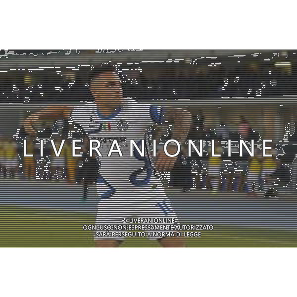 Hellas Verona - Inter Campionato di Calcio Serie A TIM 27/08/2021 nella foto: esultanza Martinez Lautaro (f.c.Internazionale)-dopo il goal ©Claudio Zamagni/Agenzia Aldo Liverani during Italian Serie A soccer match between HELLAS VERONA and ITER at Marc\'Antonio Bentegodi Stadium on August 27 2021 photo credit by Claudio Zamagni/Aldo Liverani Photo Agency