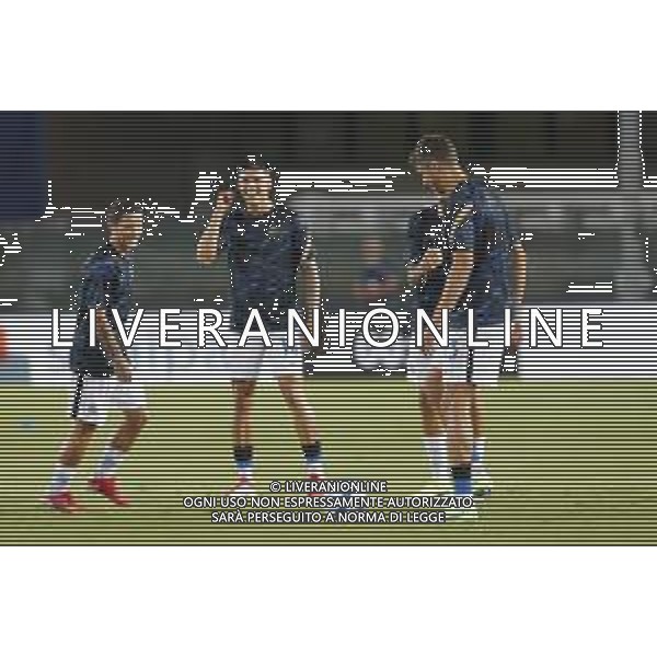 Hellas Verona - Inter Campionato di Calcio Serie A TIM 27/08/2021 nella foto: stefano sensi e Correa Joaquin(f.c.Internazionale) nel prepartita ©Claudio Zamagni/Agenzia Aldo Liverani during Italian Serie A soccer match between HELLAS VERONA and ITER at Marc\'Antonio Bentegodi Stadium on August 27 2021 photo credit by Claudio Zamagni/Aldo Liverani Photo Agency/ AGENZIA ALDO LIVERANI SAS