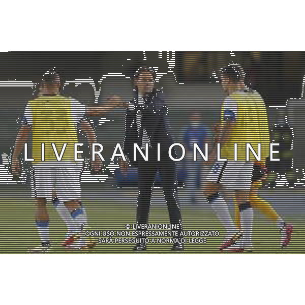 Hellas Verona - Inter Campionato di Calcio Serie A TIM 27/08/2021 nella foto: Mister Inzaghi Simone (f.c.Internazionale) a fine gara ©Claudio Zamagni/Agenzia Aldo Liverani during Italian Serie A soccer match between HELLAS VERONA and ITER at Marc\'Antonio Bentegodi Stadium on August 27 2021 photo credit by Claudio Zamagni/Aldo Liverani Photo Agency/ AGENZIA ALDO LIVERANI SAS