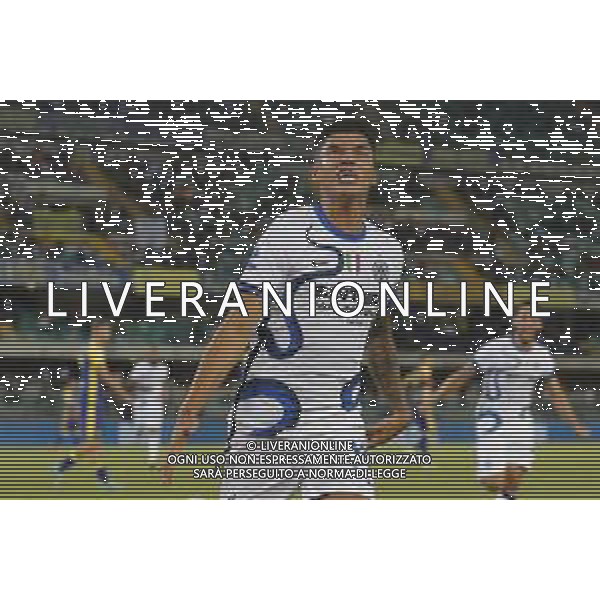 Hellas Verona - Inter Campionato di Calcio Serie A TIM 27/08/2021 nella foto: esultanza Correa Joaquin(f.c.Internazionale)dopo il goal ©Claudio Zamagni/Agenzia Aldo Liverani during Italian Serie A soccer match between HELLAS VERONA and ITER at Marc\'Antonio Bentegodi Stadium on August 27 2021 photo credit by Claudio Zamagni/Aldo Liverani Photo Agency/ AGENZIA ALDO LIVERANI SAS