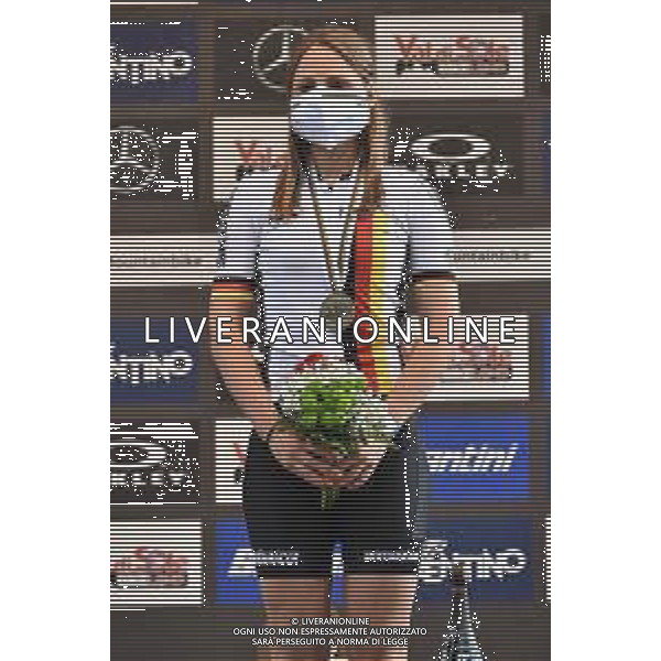© TVRG Sofia Wiedenroth (Germania) 3a classificata specialita\' E-MTB Cross Country - gara femminile elite UCI MTB World Championships 2021 Campionati del Mondo di Mountain Bike 25-29 agosto 2021 Val di Sole Daolasa di Commezzadura (TN) Centro sportivo BikeLand 27 agosto 2021 foto Roberto Garavaglia/ag. Aldo Liverani sas/ AGENZIA ALDO LIVERANI SAS