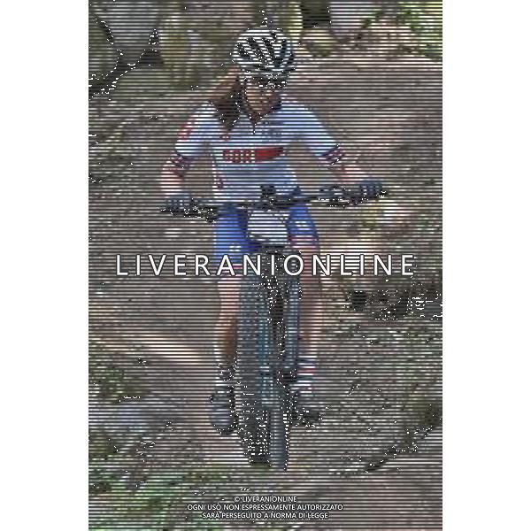 © TVRG Karen Pepper (Gran Bretagna) specialita\' E-MTB Cross Country - gara femminile elite UCI MTB World Championships 2021 Campionati del Mondo di Mountain Bike 25-29 agosto 2021 Val di Sole Daolasa di Commezzadura (TN) Centro sportivo BikeLand 27 agosto 2021 foto Roberto Garavaglia/ag. Aldo Liverani sas/ AGENZIA ALDO LIVERANI SAS