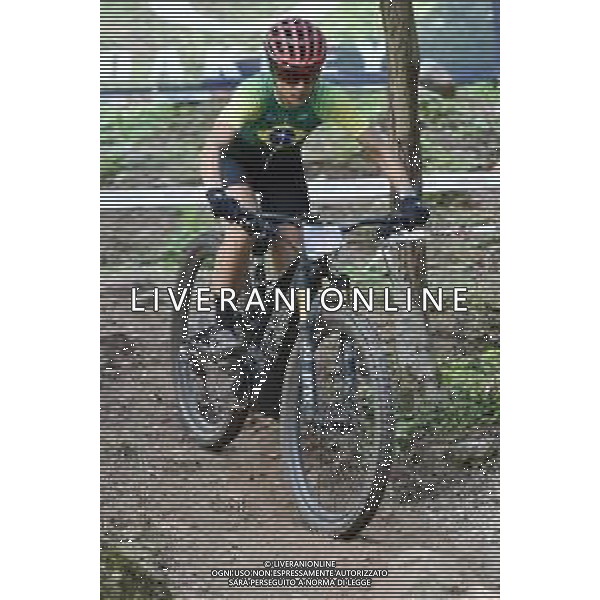 ¬© TVRG Isabella Goncalves Ribeiro (Brasile) specialita\' E-MTB Cross Country - gara femminile elite UCI MTB World Championships 2021 Campionati del Mondo di Mountain Bike 25-29 agosto 2021 Val di Sole Daolasa di Commezzadura (TN) Centro sportivo BikeLand 27 agosto 2021 foto Roberto Garavaglia/ag. Aldo Liverani sas/ AGENZIA ALDO LIVERANI SAS
