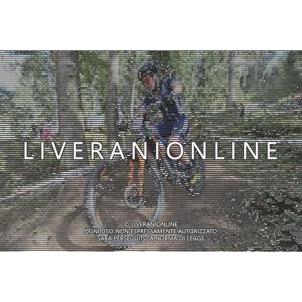 ¬© TVRG Justine Tonso (Francia) specialita\' E-MTB Cross Country - gara femminile elite UCI MTB World Championships 2021 Campionati del Mondo di Mountain Bike 25-29 agosto 2021 Val di Sole Daolasa di Commezzadura (TN) Centro sportivo BikeLand 27 agosto 2021 foto Roberto Garavaglia/ag. Aldo Liverani sas/ AGENZIA ALDO LIVERANI SAS