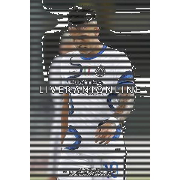 Hellas Verona - Inter Campionato di Calcio Serie A TIM 27/08/2021 nella foto: Martinez Lautaro (f.c.Internazionale)- ©Claudio Zamagni/Agenzia Aldo Liverani during Italian Serie A soccer match between HELLAS VERONA and INTER at Marc\'Antonio Bentegodi Stadium on August 27 2021 photo credit by Claudio Zamagni/Aldo Liverani Photo Agency