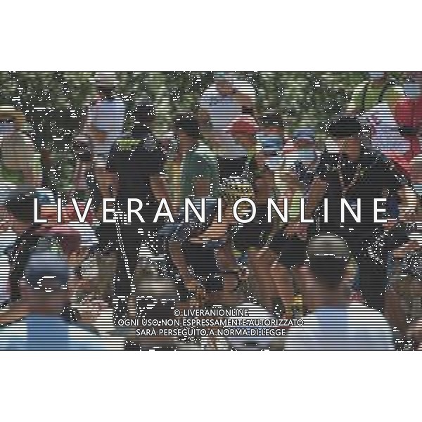 28-08-2021 Vuelta A Espana; Tappa 14 Don Benito - Pico Villuercas; 2021, Ineos Grenadiers; Carapaz Antonio, Richard Antonio; Pico Villuercas; ©SIROTTI / AGENZIA ALDO LIVERANI SAS