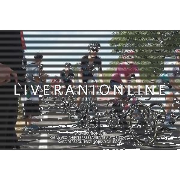 28-08-2021 Vuelta A Espana; Tappa 14 Don Benito - Pico Villuercas; 2021, Dsm; 2021, Ef Education - Nippo; Haga, Chad; Craddock, Lawson; Pico Villuercas; ©SIROTTI / AGENZIA ALDO LIVERANI SAS