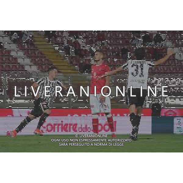 CerquigliniL/LMedia - AC Perugia vs Ascoli Calcio - Campionato di Calcio Serie BKT 2021/2022 28 agosto 2021 - Stadio Renato Curi, Perugia, Italia Nella foto: saric dario (n.30 ascoli calcio) goal 1-0 @CerquigliniL/LMedia AG ALDO LIVERANI SAS