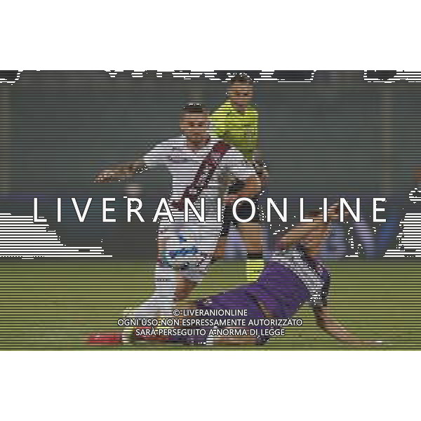 Fiorentina - Torino Campionato di Calcio Serie A TIM 28/08/2021 nella foto: Linetty Karol(Torino f.c.)- Nikola Milenkovic (acf Fiorentina)- ©Claudio Zamagni/Agenzia Aldo Liverani during Italian Serie A soccer match between FIORENTINA and TORINO at Artemio Franchi Stadium on August 28 2021 photo credit by Claudio Zamagni/Aldo Liverani Photo Agency