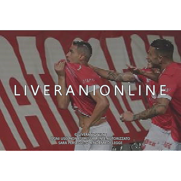 CerquigliniL/LMedia - AC Perugia vs Ascoli Calcio - Campionato di Calcio Serie BKT 2021/2022 28 agosto 2021 - Stadio Renato Curi, Perugia, Italia Nella foto: aleandro rosi (n.2 difensore perugia calcio) esulta 2-1 @CerquigliniL/LMedia