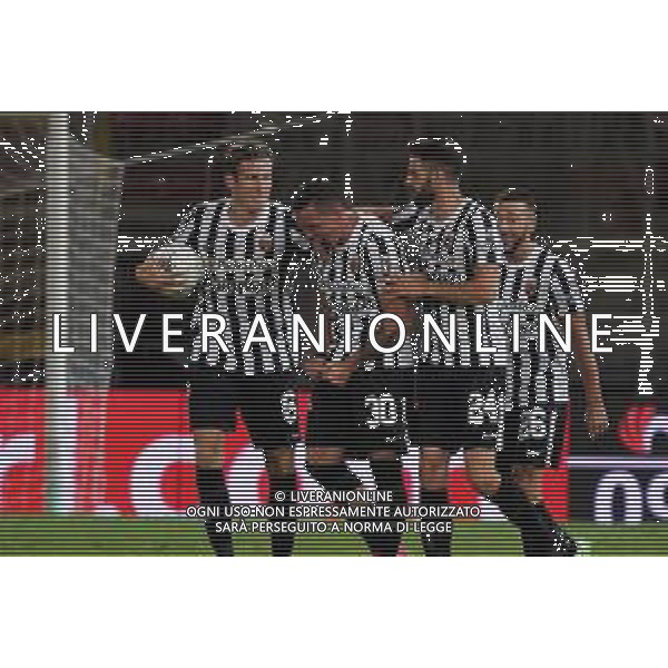 CerquigliniL/LMedia - AC Perugia vs Ascoli Calcio - Campionato di Calcio Serie BKT 2021/2022 28 agosto 2021 - Stadio Renato Curi, Perugia, Italia Nella foto: saric dario (n.30 ascoli calcio) esulta 2-2 @CerquigliniL/LMedia