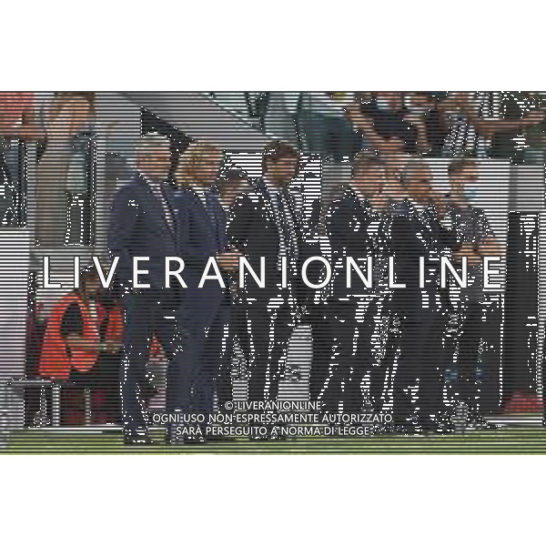 Torino 28.08.2021 Allianz Stadium Juventus vs Empoli Campionato Serie A 2021/2022 ©Manuela Viganti/Agenzia Aldo Liverani Nella foto: maurizio arrivabene, pavel nedved, andrea agnelli e federico cherubini ©VIGANTI / AGENZIA ALDO LIVERANI SAS