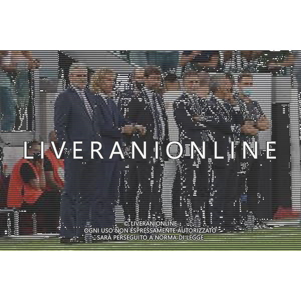 Torino 28.08.2021 Allianz Stadium Juventus vs Empoli Campionato Serie A 2021/2022 ©Manuela Viganti/Agenzia Aldo Liverani Nella foto: maurizio arrivabene, pavel nedved, andrea agnelli e federico cherubini ©VIGANTI / AGENZIA ALDO LIVERANI SAS