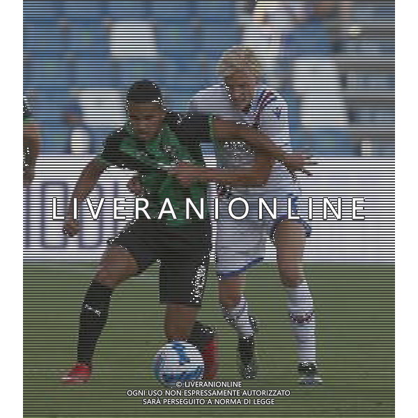 SASSUOLO - SAMPDORIA CAMPIONATO CALCIO SERIE A TIM 29.08.2021 NELLA FOTO ROGERIO E MORTEN THORSBY ©SANTANDREA / AGENZIA ALDO LIVERANI SAS