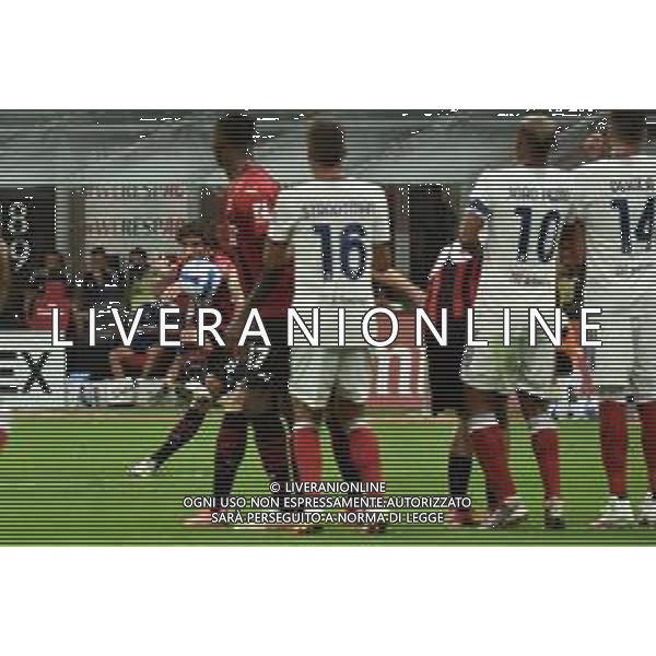 Sandro Tonali (Milan) segna il gol dell\'1 a 0 Milan vs Cagliari Campionato Serie A TIM - 2a giornata Milano 29-08-2021 Stadio Giuseppe Meazza - San Siro foto Roberto Garavaglia/ag. Aldo Liverani sas