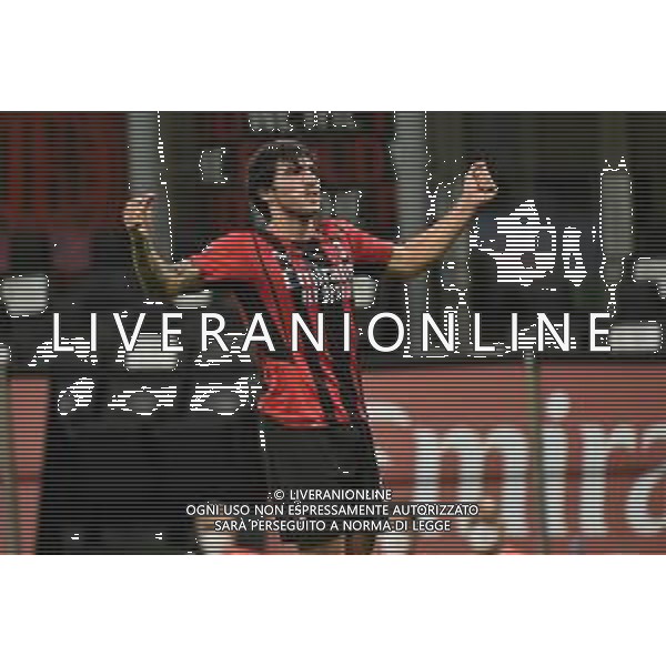 Sandro Tonali (Milan) esulta dopo il gol dell\'1 a 0 Milan vs Cagliari Campionato Serie A TIM - 2a giornata Milano 29-08-2021 Stadio Giuseppe Meazza - San Siro foto Roberto Garavaglia/ag. Aldo Liverani sas