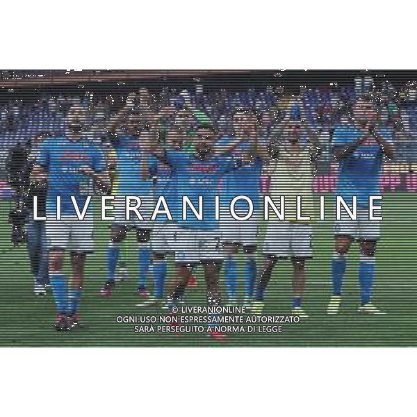 29-08-2021 GENOVA CAMPIONATO DI CALCIO SERIE A GENOA NAPOLI Nella foto: esultanza fine gara napoli Foto Mosca, Ag.Liverani