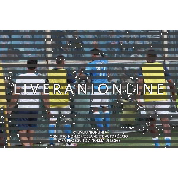 29-08-2021 GENOVA CAMPIONATO DI CALCIO SERIE A GENOA NAPOLI Nella foto: esultanza Andrea Petagna Foto Mosca, Ag.Liverani