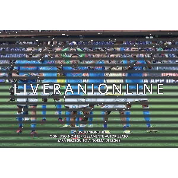 29-08-2021 GENOVA CAMPIONATO DI CALCIO SERIE A GENOA NAPOLI Nella foto: esultanza fine gara Napoli Foto Mosca, Ag.Liverani
