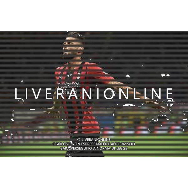 Olivier Giroud (Milan) esultanza dopo un gol Milan vs Cagliari Campionato Serie A TIM - 2a giornata Milano 29-08-2021 Stadio Giuseppe Meazza - San Siro foto Roberto Garavaglia/ag. Aldo Liverani sas