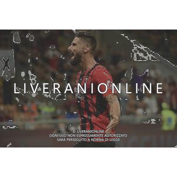Olivier Giroud (Milan) esultanza dopo un gol Milan vs Cagliari Campionato Serie A TIM - 2a giornata Milano 29-08-2021 Stadio Giuseppe Meazza - San Siro foto Roberto Garavaglia/ag. Aldo Liverani sas