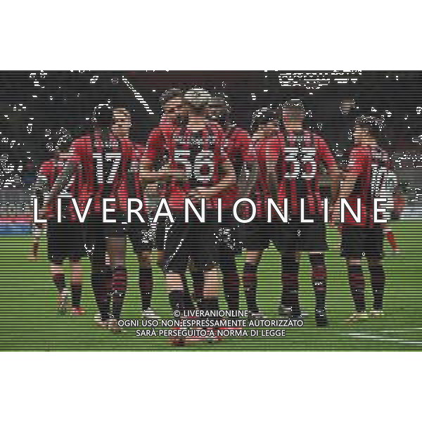 esultanza Milan dopo un gol Milan vs Cagliari Campionato Serie A TIM - 2a giornata Milano 29-08-2021 Stadio Giuseppe Meazza - San Siro foto Roberto Garavaglia/ag. Aldo Liverani sas