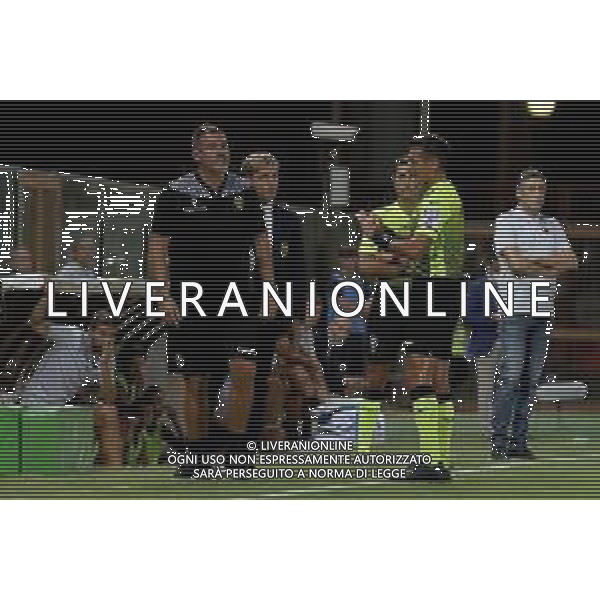 REGGINA - TERNANA CAMPIONATO CALCIO SERIE B 30.08.2021 NELLA FOTO ARBITRO ANTONIO DI MARTINO CON CRISTIANO LUCARELLI ©GAREFFA / AGENZIA ALDO LIVERANI SAS