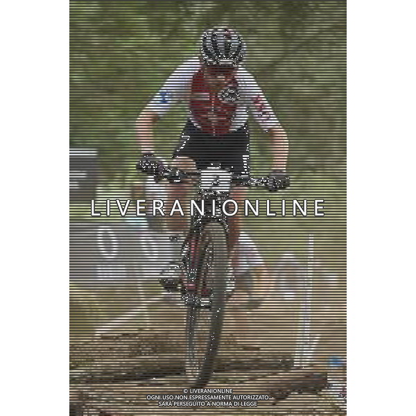 © TVRG Mathias Flueckiger (Svizzera) specialita\' Cross Country - gara maschile elite UCI MTB World Championships 2021 Campionati del Mondo di Mountain Bike 25-29 agosto 2021 Val di Sole Daolasa di Commezzadura (TN) Centro sportivo BikeLand 28 agosto 2021 foto Roberto Garavaglia/ag. Aldo Liverani sas/AGENZIA ALDO LIVERANI SAS