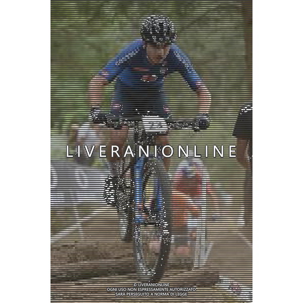 ¬© TVRG Nadir Colledani (Italia) specialita\' Cross Country - gara maschile elite UCI MTB World Championships 2021 Campionati del Mondo di Mountain Bike 25-29 agosto 2021 Val di Sole Daolasa di Commezzadura (TN) Centro sportivo BikeLand 28 agosto 2021 foto Roberto Garavaglia/ag. Aldo Liverani sas/AGENZIA ALDO LIVERANI SAS
