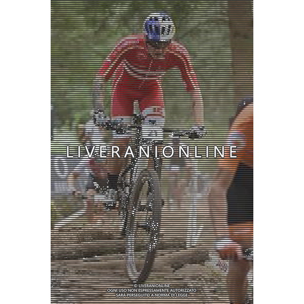 © TVRG Simon Andreassen (Danimarca) specialita\' Cross Country - gara maschile elite UCI MTB World Championships 2021 Campionati del Mondo di Mountain Bike 25-29 agosto 2021 Val di Sole Daolasa di Commezzadura (TN) Centro sportivo BikeLand 28 agosto 2021 foto Roberto Garavaglia/ag. Aldo Liverani sas/AGENZIA ALDO LIVERANI SAS