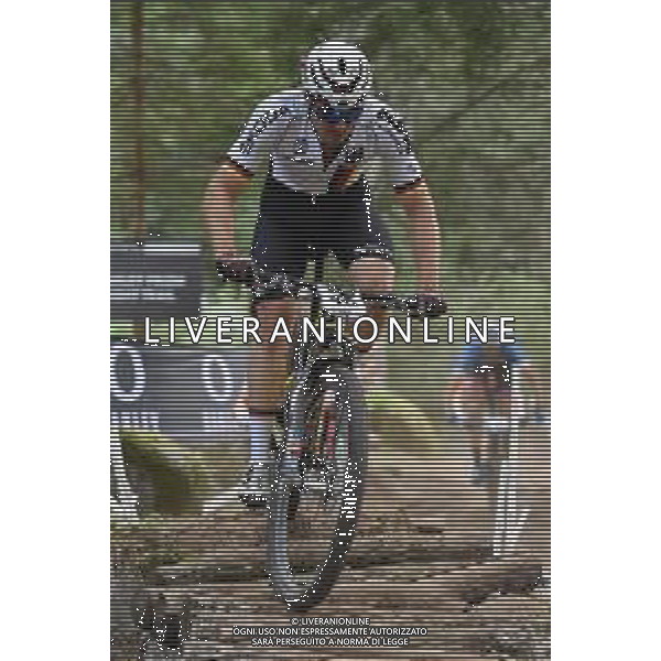 ¬© TVRG Luca Schwarzbauer (Germania) specialita\' Cross Country - gara maschile elite UCI MTB World Championships 2021 Campionati del Mondo di Mountain Bike 25-29 agosto 2021 Val di Sole Daolasa di Commezzadura (TN) Centro sportivo BikeLand 28 agosto 2021 foto Roberto Garavaglia/ag. Aldo Liverani sas/AGENZIA ALDO LIVERANI SAS