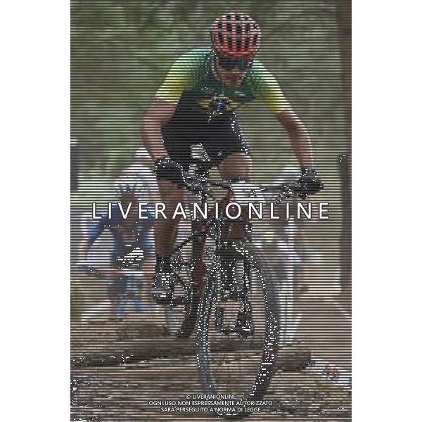 © TVRG Luiz Henrique Cocuzzi (Brasile) specialita\' Cross Country - gara maschile elite UCI MTB World Championships 2021 Campionati del Mondo di Mountain Bike 25-29 agosto 2021 Val di Sole Daolasa di Commezzadura (TN) Centro sportivo BikeLand 28 agosto 2021 foto Roberto Garavaglia/ag. Aldo Liverani sas/AGENZIA ALDO LIVERANI SAS