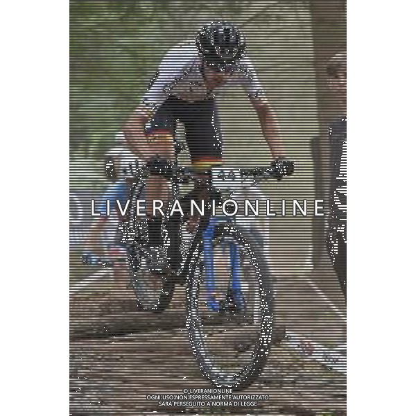 ¬© TVRG Sergio Mantecon Gutierrez (Spagna) specialita\' Cross Country - gara maschile elite UCI MTB World Championships 2021 Campionati del Mondo di Mountain Bike 25-29 agosto 2021 Val di Sole Daolasa di Commezzadura (TN) Centro sportivo BikeLand 28 agosto 2021 foto Roberto Garavaglia/ag. Aldo Liverani sas/AGENZIA ALDO LIVERANI SAS