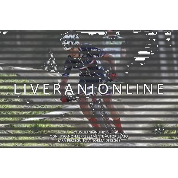¬© TVRG Joshua Dubau (Francia) specialita\' Cross Country - gara maschile elite UCI MTB World Championships 2021 Campionati del Mondo di Mountain Bike 25-29 agosto 2021 Val di Sole Daolasa di Commezzadura (TN) Centro sportivo BikeLand 28 agosto 2021 foto Roberto Garavaglia/ag. Aldo Liverani sas/AGENZIA ALDO LIVERANI SAS