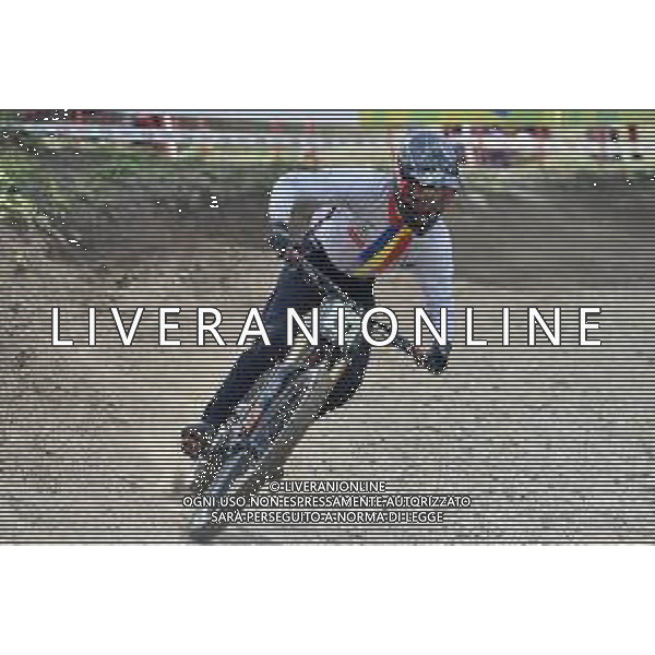 ¬© TVRG Arnau Graslaub Miro (Andorra) specialita\' Downhill - gara maschile junior UCI MTB World Championships 2021 Campionati del Mondo di Mountain Bike 25-29 agosto 2021 Val di Sole Daolasa di Commezzadura (TN) Centro sportivo BikeLand 29 agosto 2021 foto Roberto Garavaglia/ag. Aldo Liverani sas/AGENZIA ALDO LIVERANI SAS
