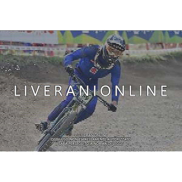 ¬© TVRG Guglielmo Gazzola (Italia) specialita\' Downhill - gara maschile junior UCI MTB World Championships 2021 Campionati del Mondo di Mountain Bike 25-29 agosto 2021 Val di Sole Daolasa di Commezzadura (TN) Centro sportivo BikeLand 29 agosto 2021 foto Roberto Garavaglia/ag. Aldo Liverani sas/AGENZIA ALDO LIVERANI SAS