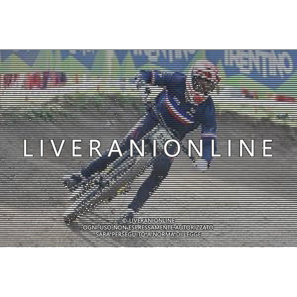 © TVRG Loic Martin (Francia) specialita\' Downhill - gara maschile junior UCI MTB World Championships 2021 Campionati del Mondo di Mountain Bike 25-29 agosto 2021 Val di Sole Daolasa di Commezzadura (TN) Centro sportivo BikeLand 29 agosto 2021 foto Roberto Garavaglia/ag. Aldo Liverani sas/AGENZIA ALDO LIVERANI SAS