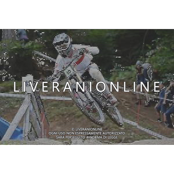 ¬© TVRG Dennis Luffman (Gran Bretagna) specialita\' Downhill - gara maschile junior UCI MTB World Championships 2021 Campionati del Mondo di Mountain Bike 25-29 agosto 2021 Val di Sole Daolasa di Commezzadura (TN) Centro sportivo BikeLand 29 agosto 2021 foto Roberto Garavaglia/ag. Aldo Liverani sas/AGENZIA ALDO LIVERANI SAS