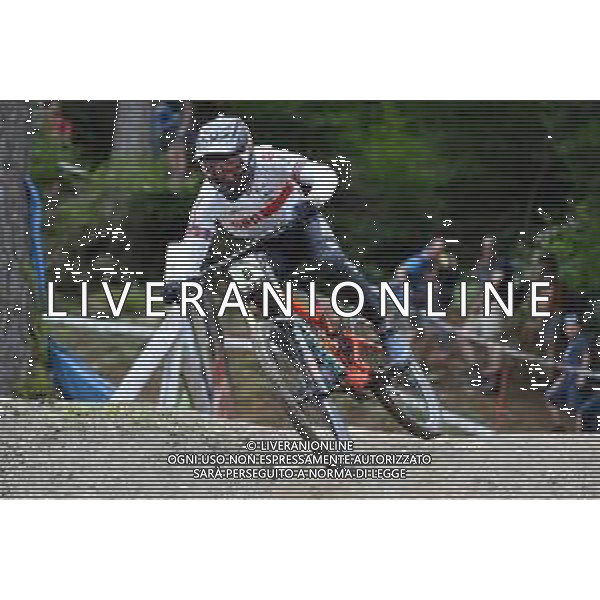¬© TVRG Jordan Williams (Gran Bretagna) specialita\' Downhill - gara maschile junior UCI MTB World Championships 2021 Campionati del Mondo di Mountain Bike 25-29 agosto 2021 Val di Sole Daolasa di Commezzadura (TN) Centro sportivo BikeLand 29 agosto 2021 foto Roberto Garavaglia/ag. Aldo Liverani sas/AGENZIA ALDO LIVERANI SAS