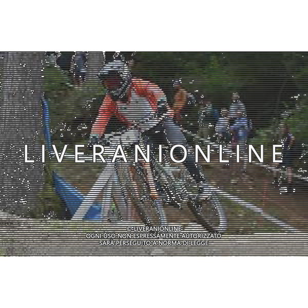 ¬© TVRG Nuno Reis (Portogallo) specialita\' Downhill - gara maschile junior UCI MTB World Championships 2021 Campionati del Mondo di Mountain Bike 25-29 agosto 2021 Val di Sole Daolasa di Commezzadura (TN) Centro sportivo BikeLand 29 agosto 2021 foto Roberto Garavaglia/ag. Aldo Liverani sas/AGENZIA ALDO LIVERANI SAS