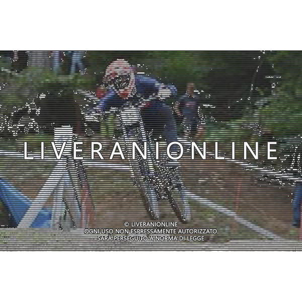¬© TVRG Loic Martin (Francia) specialita\' Downhill - gara maschile junior UCI MTB World Championships 2021 Campionati del Mondo di Mountain Bike 25-29 agosto 2021 Val di Sole Daolasa di Commezzadura (TN) Centro sportivo BikeLand 29 agosto 2021 foto Roberto Garavaglia/ag. Aldo Liverani sas/AGENZIA ALDO LIVERANI SAS