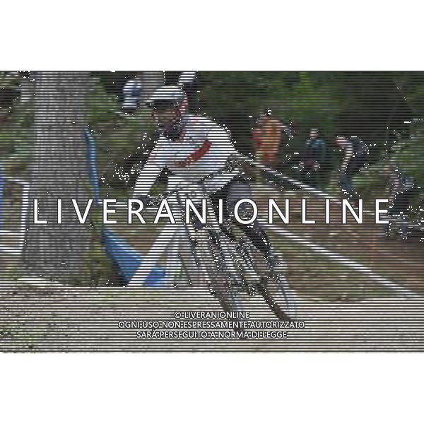 ¬© TVRG William Brodie (Gran Bretagna) specialita\' Downhill - gara maschile junior UCI MTB World Championships 2021 Campionati del Mondo di Mountain Bike 25-29 agosto 2021 Val di Sole Daolasa di Commezzadura (TN) Centro sportivo BikeLand 29 agosto 2021 foto Roberto Garavaglia/ag. Aldo Liverani sas/AGENZIA ALDO LIVERANI SAS
