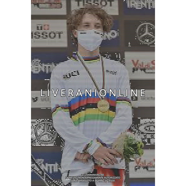 ¬© TVRG Jackson Goldstone (Canada) 1o classificato specialita\' Downhill - gara maschile junior UCI MTB World Championships 2021 Campionati del Mondo di Mountain Bike 25-29 agosto 2021 Val di Sole Daolasa di Commezzadura (TN) Centro sportivo BikeLand 29 agosto 2021 foto Roberto Garavaglia/ag. Aldo Liverani sas/AGENZIA ALDO LIVERANI SAS