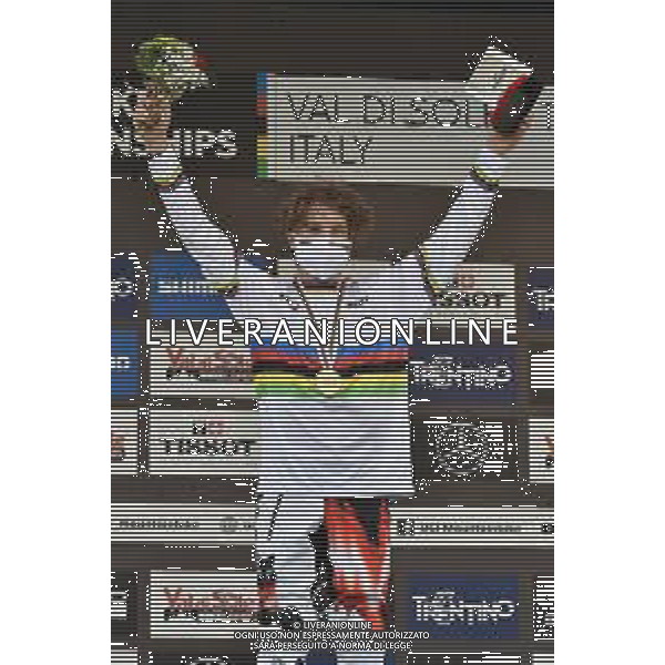 ¬© TVRG Jackson Goldstone (Canada) 1o classificato specialita\' Downhill - gara maschile junior UCI MTB World Championships 2021 Campionati del Mondo di Mountain Bike 25-29 agosto 2021 Val di Sole Daolasa di Commezzadura (TN) Centro sportivo BikeLand 29 agosto 2021 foto Roberto Garavaglia/ag. Aldo Liverani sas/AGENZIA ALDO LIVERANI SAS