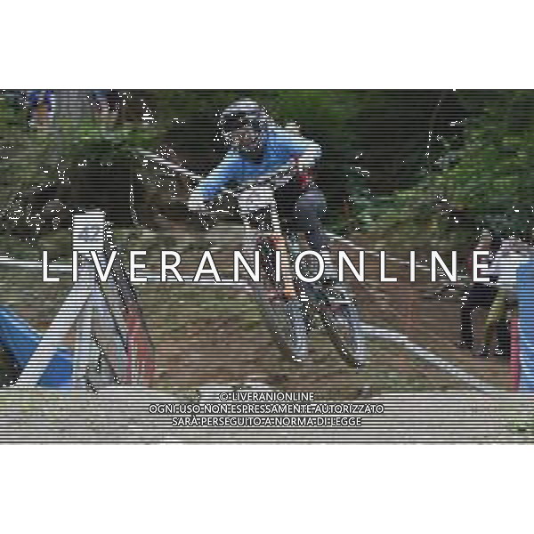 ¬© TVRG Rachel Pageau (Canada) specialita\' Downhill - gara femminile elite UCI MTB World Championships 2021 Campionati del Mondo di Mountain Bike 25-29 agosto 2021 Val di Sole Daolasa di Commezzadura (TN) Centro sportivo BikeLand 29 agosto 2021 foto Roberto Garavaglia/ag. Aldo Liverani sas/AGENZIA ALDO LIVERANI SAS