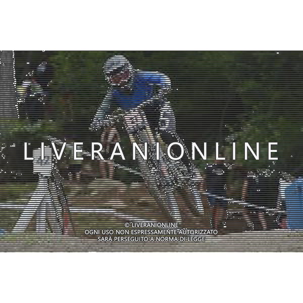 ¬© TVRG Mariana Salazar (El Salvador) specialita\' Downhill - gara femminile elite UCI MTB World Championships 2021 Campionati del Mondo di Mountain Bike 25-29 agosto 2021 Val di Sole Daolasa di Commezzadura (TN) Centro sportivo BikeLand 29 agosto 2021 foto Roberto Garavaglia/ag. Aldo Liverani sas/AGENZIA ALDO LIVERANI SAS