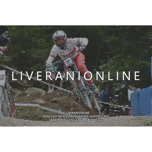 © TVRG Stacey Fisher (Gran Bretagna) specialita\' Downhill - gara femminile elite UCI MTB World Championships 2021 Campionati del Mondo di Mountain Bike 25-29 agosto 2021 Val di Sole Daolasa di Commezzadura (TN) Centro sportivo BikeLand 29 agosto 2021 foto Roberto Garavaglia/ag. Aldo Liverani sas/AGENZIA ALDO LIVERANI SAS